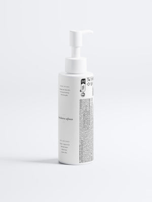 The back of the Clear bottle, showing how to use it and the ingredient list