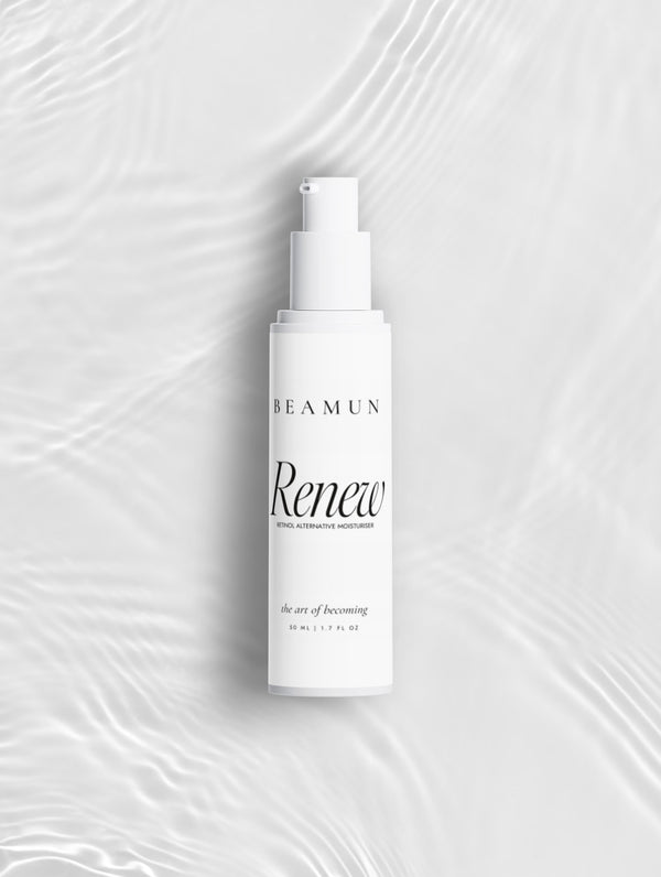Renew bottle on rippling water