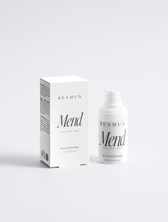 Mend spot treatment and its carton, front view