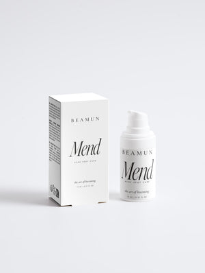 Mend spot treatment and its carton, front view