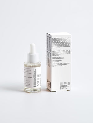 The back of the Unveil bottle and carton, showing the full ingredient list